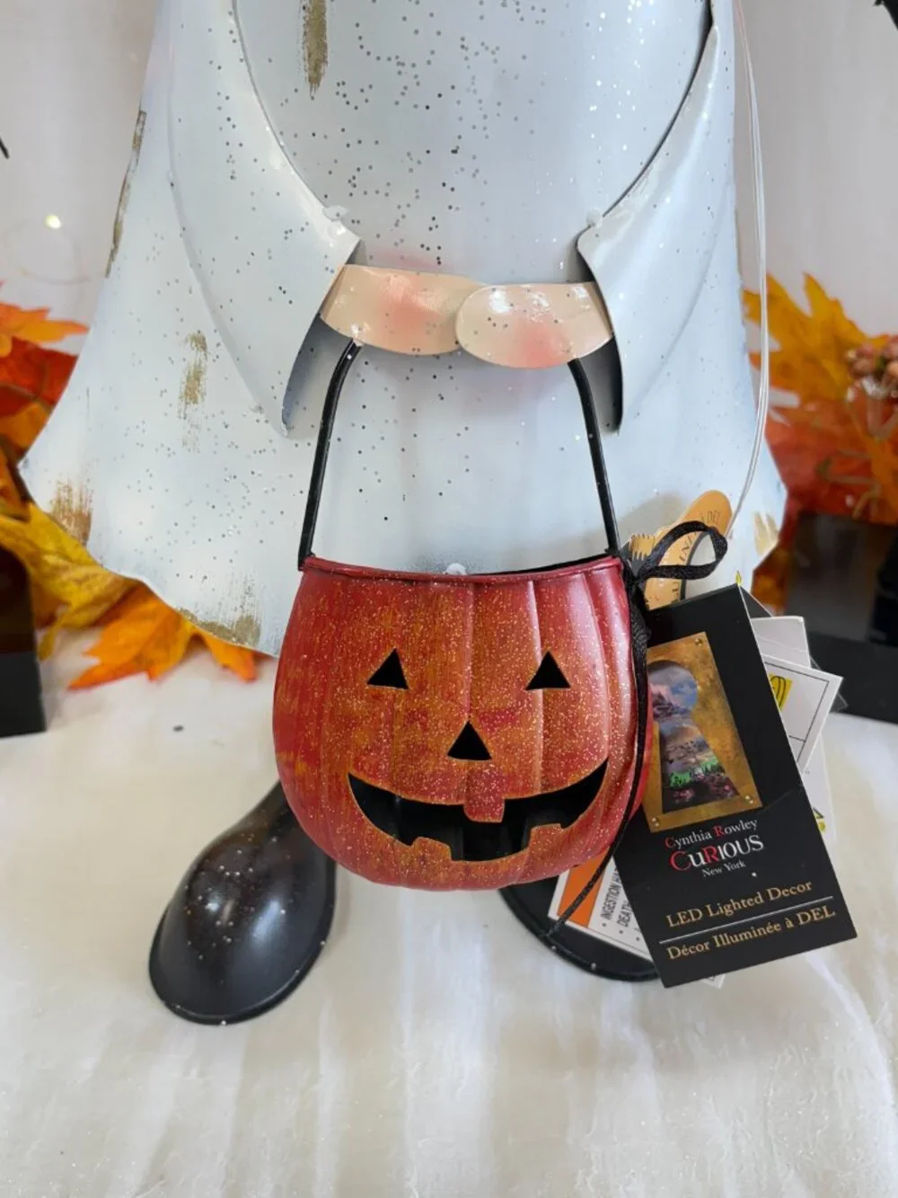 Cynthia Rowley Halloween Trick Treat Ghost Witch Hat Led 25